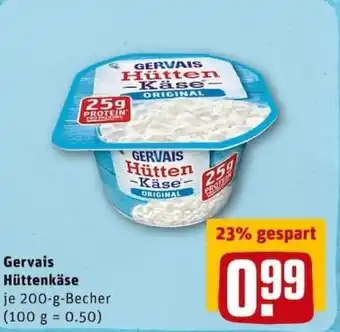 REWE PETZ Gervais Hüttenkäse 200g Becher Angebot