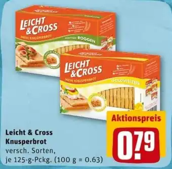 REWE PETZ Leicht & Cross Knusperbrot 125g Angebot