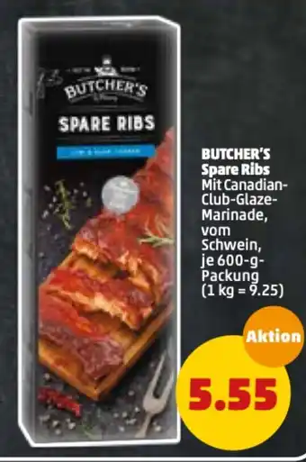 PENNY Butcher's Spare Ribs 600g Angebot