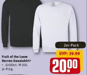 REWE PETZ Fruit of the Loom Herren Sweatshirt Angebot