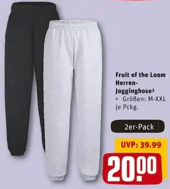 REWE PETZ Fruit of the Loom Herren Jogginghose Angebot