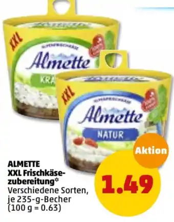 PENNY Almette XXL Frischkäsezubereitung 235g Becher Angebot