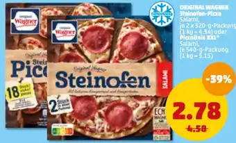 PENNY Original Wagner Steinofen Pizza oder Piccolinis XXL Angebot