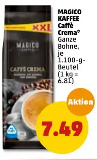 PENNY Magico Kaffe Caffè Crema 1100g Beutel Angebot