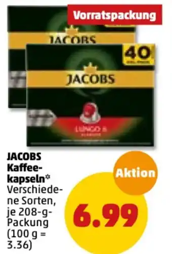 PENNY Jacobs Kaffee Kapseln 208g Angebot