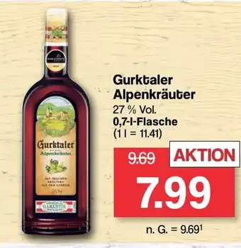 Famila Nord West Gurktaler Alpenáriuter 0,7 l Flasche Angebot