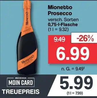 Famila Nord West Mionetto Prosecco 0,75-l-Flasche Angebot