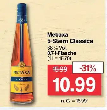 Famila Nord West Metaxa 5-Stern Classica 0,7 l Flasche Angebot