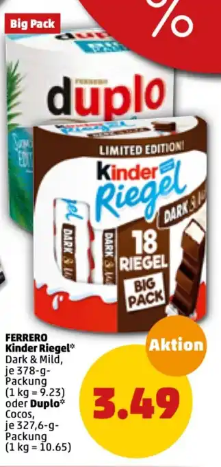 PENNY Ferrero Kinder Riegel oder Duplo Angebot