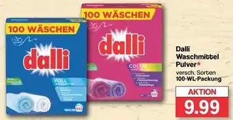 Famila Nord West Dalli Waschmittel Pulver 100-WL-Packung Angebot