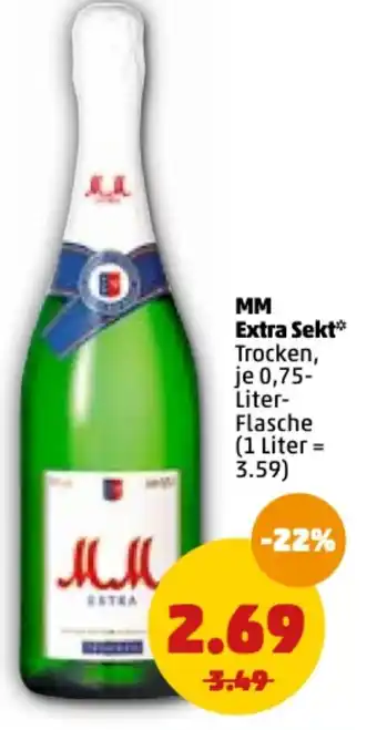 PENNY MM Extra Sekt 0,75 L Angebot