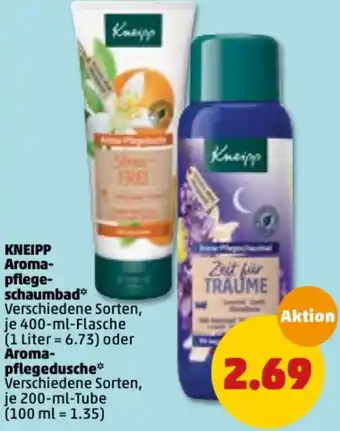 PENNY Kneipp Aroma Pflegeschaumbad 400 ml  oder Aroma pflegedusche 200ml Angebot