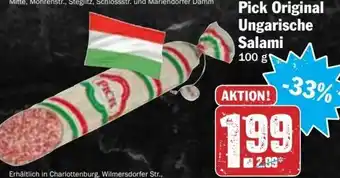 HIT Ullrich Pick Original ungarische Salami 100g Angebot