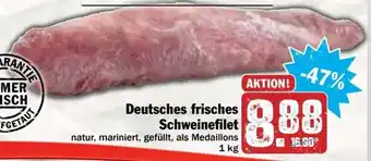 HIT Ullrich Deutsches frisches Schweinefilet 1kg Angebot