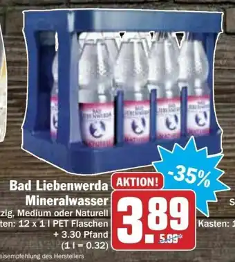 HIT Ullrich Bad Liebenwerda Mineralwasser 12x1L Angebot