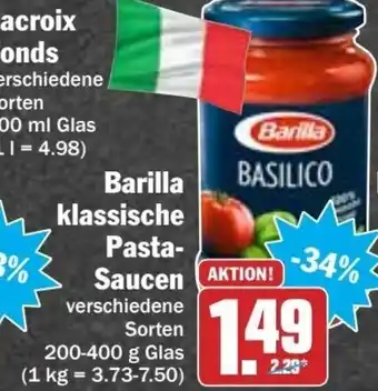 HIT Ullrich Barilla klassische Pasta-Saucen  200-400g Angebot