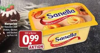 Wasgau Sanella Margarine 500g Becher Angebot