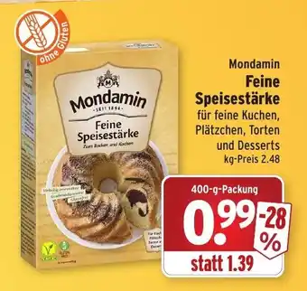 Wasgau Mondamin Feine Speisestärke 400g Angebot