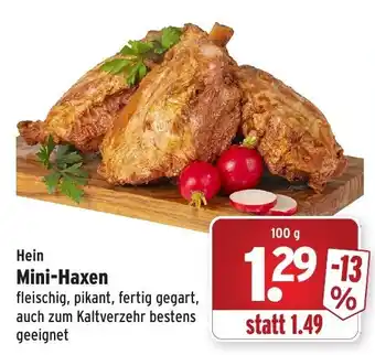 Wasgau Hein Mini Haxen 100g Angebot