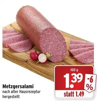 Wasgau Metzgersalami 100g Angebot