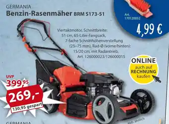 Sonderpreis Baumarkt GERMANIA Benzin-Rasenmäher BRM S173-51 Angebot