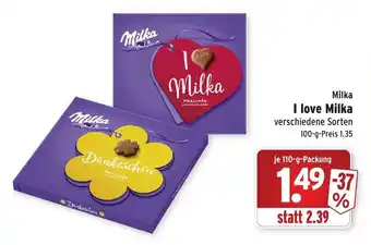 Wasgau Milka I love Milka 110g Angebot