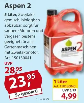 Sonderpreis Baumarkt Aspen 2 5 Liter Angebot