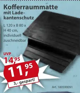 Sonderpreis Baumarkt Kofferraummatte mit Lade-kantenschutz Angebot