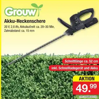 Zimmermann Grouw Akku-Heckenschere Angebot