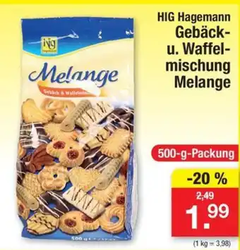 Zimmermann HIG Hagemann Gebäck-u. Waffel-mischung Melange 500-g-Packung Angebot