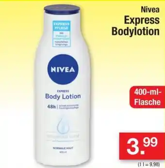 Zimmermann Express Bodylotion NIVEA 400 ml Flasche Angebot