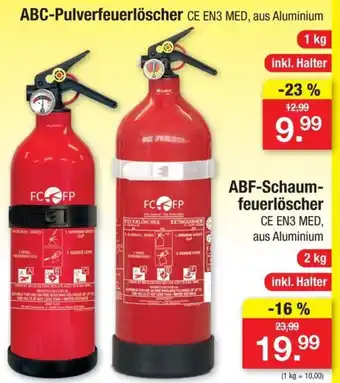 Zimmermann ABC-Pulverfeuerlöscher ABF-Schaum-feuerlöscher 2 kg Angebot