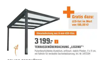 OBI Terrassenüberdachung „legend“ Angebot