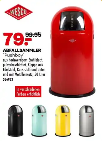 Möbel Kraft Wesco abfallsammler Angebot