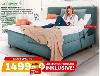 Möbel Kraft Wohnwert motor-boxspringbett Angebot