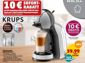 PENNY Krups Kapselmaschine Mini Me KP123B Angebot