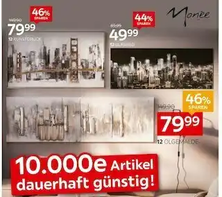 XXXLutz Glasbild „skyline“, kunstdruck „stadt“ oder ölgemälde Angebot