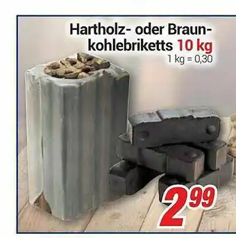 CENTERSHOP Hartholz-oder Braun-kohlebriketts Angebot