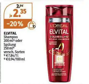 Müller L'oréal Elvital Shampoo Angebot