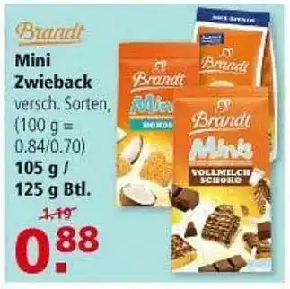 Multi Markt Brandt Mini Zwieback Angebot