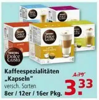 Multi Markt Dolce Gusto Kaffeespezialitäten „kapseln” Angebot