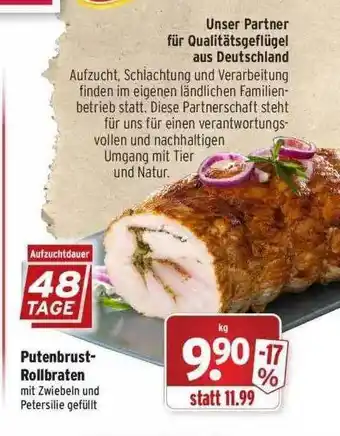 Wasgau Putenbrust Rollbraten Angebot