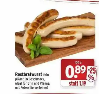 Wasgau Rostbratwurst Angebot