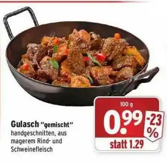 Wasgau Gulasch ”gemischt” Angebot