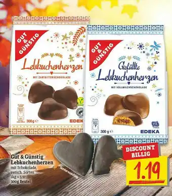 NP Discount Gut & Günstig Lebkuchenherzen Angebot