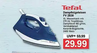 Famila Nord West Tefal Dampfbügeleisen Fv 2838 Angebot