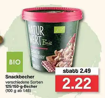 Famila Nord West Snackbecher Bio Angebot