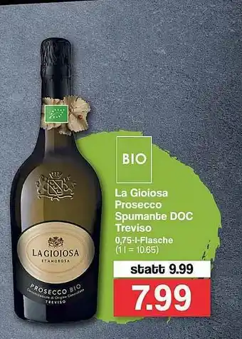 Famila Nord West La Gioiosa Prosecco Spumante Doc Treviso Angebot