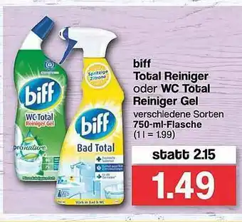 Famila Nord West Biff Total Reiniger Oder Wc Total Reiniger Gel Angebot