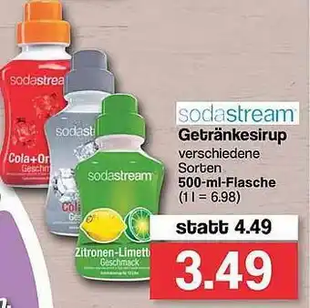 Famila Nord West Sodastream Getränkesirup Angebot